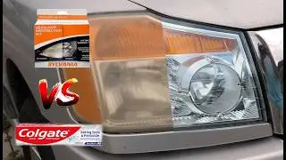 C&oacute;mo limpiar los faros de tu auto&hellip; Pasta Dental vs Kit de restauraci&oacute;n de faros
