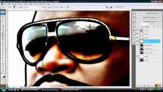 Tooning Rick Ross using Photoshop @rickyrozay