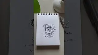 Compass drawing using pen #mangoinkfest2024 day11/31 #inktober24