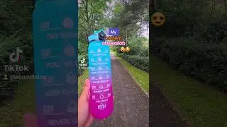 1l AquaVitalize Motivational Fitness Water Bottle with Straw & Time Maker #gym #health #fitness