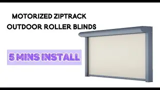 #motorizedblinds Motorized Ziptrack Outdoor Roller Blinds Installation