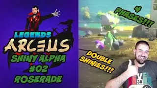 SHINY ALPHA ROSERADE - Pok&eacute;mon Legends: Arceus Shiny Hunting w/Sharpino Shiny #02