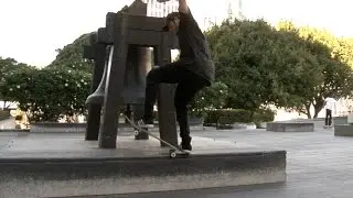 Steven Catizone Switch 180 5 0 bs 180 Nose Grind Combo Raw Uncut