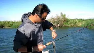 Kia Fishing in Sacramento Delta Frank's Tract with Gary