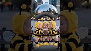 Bee Triplets Welcome the New Year in Chicago📝