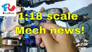 Exclusive Awesome Action Toys quick look at a FreshRetro 1:18 scale mech prototype. You need this!