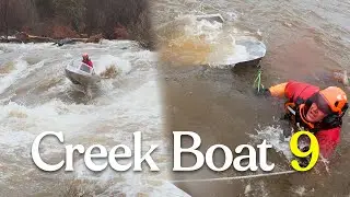 Creek Boat 9 - Mistakes Were Made! Frantic Morning Trying to Save the Sinking Mini Jet Boat!