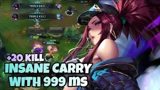 WILD RIFT AKALI : S+ INSANE HYPER CARRY  | WILD RIFT AKALI BUILD & RUNES | #akali #wildrift