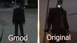 Skibidi Toilet - Plunger Man in Original VS Garry's Mod