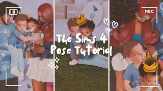 Sims 4 | Family Pose Tutorial | 4 Sims