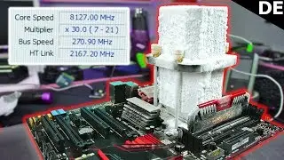 Wir haben eine AMD CPU auf ÜBER 8,1 GHz übertaket !!