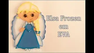 DIY - Como fazer Elsa frozen- aplique para capa de caderneta de vacinação - Art's da Indy