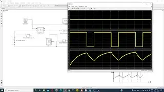Step Down Chopper Output Voltage and Current Waveform using Matlab Simulink