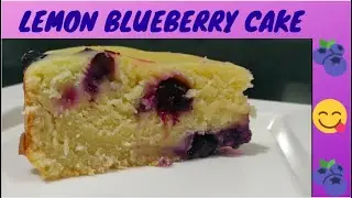 Lemon Blueberry Cake || Lemon Blueberry Cake Without Oven || Tasty & Simple Blueberry Cake