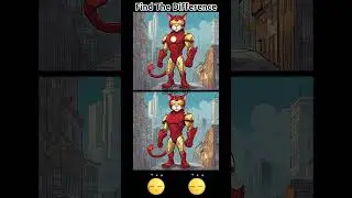 Iron Man but Iron Cat 😆 Find the Difference - 002 #gpfun #shorts