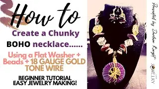 How to Make a Chunky Statement Necklace: Beginner Tutorial - Easy Jewelry Making