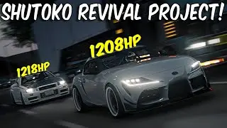 1208HP 2JZ MK5 SUPRA vs 1218HP GTR R34! #shutokorevivalproject #assettocorsa #insta360
