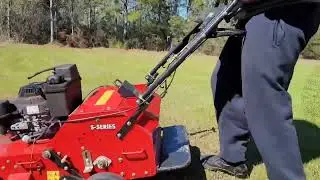 eXmark aerator in action