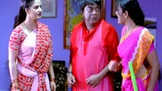 Hema & Apoorva Beating Jeeva Comedy Scene  || Kuberulu Movie || Sivaji, Farzana