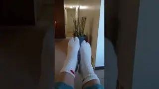🍒 don't rush my cherry taptap tapping white socks
