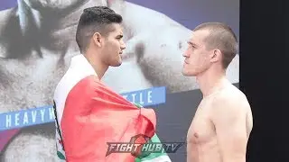 TOMMY KARPENCY VS GILBERTO RAMIREZ FULL WEIGH IN & FACE OFF - LOMACHENKO VS CROLLA