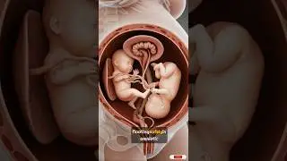 Внутри утробы: Нежные движения близнецов | 3D-анатомия #3danatomy #science #education #shorts