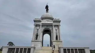 Gettysburg---4K60 HD Walk through Cemetery Ridge Monuments