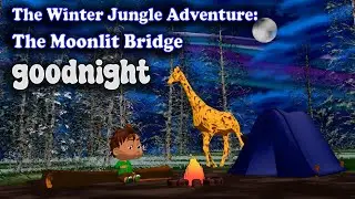 The Winter Jungle Adventure: The Moonlit Bridge - Calming Bedtime Stories for Kids 🌙
