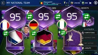Best way to get masters+ 95 team in world cup mode FIFA Mobile 18! Insane tiers pack luck!