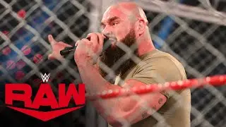 Предупреждение Брауна Строумана Шейну Макмэну в стальной клетке: Raw, 5 апреля 2021 г.