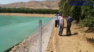 Shade net for covering water pools in order to prevent water evaporation