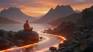 Calm Lake Meditation Music Gentle Flow, Healing and Inner Peace