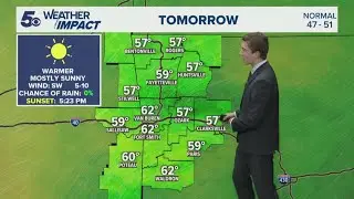 Latest Weather | 50s, 60s expected Monday