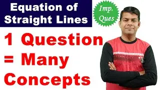 1 Question, Many Concepts | Equation of Straight Lines - Class 10th Maths
