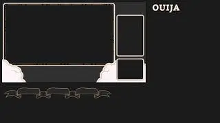 Black Twitch Overlays and Videos with Gothic Ouija Board Theme