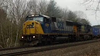 Railfanning Short - Insane Lashups and Roaring YN2 EMD's on CSX's Boston & Albany Sub!