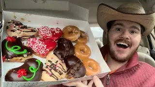 Krispy Kreme Hershey&rsquo;s Heart Shaped Doughnuts Review | Krispy Kreme Valentines Doughnuts 2023