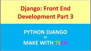 7. Django: Online shopping website | Front End development using Bootstrap | Django lWeb development