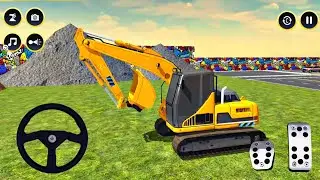 New Heavy Duty JCB Machine Road Construction Mission : JCB Road Construction : Android Gameplay
