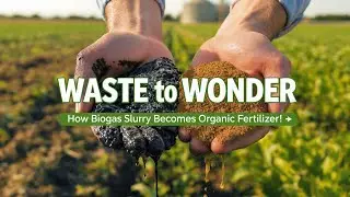 Making Bio-fertilizer from Biogas Slurry | Clean Farming Innovation for the Future
