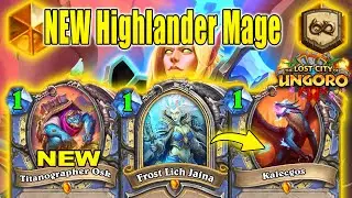 My Brand New Highlander Mage Deck Is So Cool To Watch At The Lost City of Un'Goro | Hearthstone