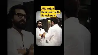 Allu Arjun Behaviour with #Ramcharan ..#shorts #ytshortsindia  #telugu #short #trending #yt
