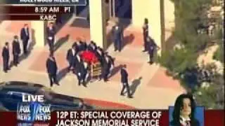 Michael Jackson's Casket Leaves Forest Lawn Cemetery
