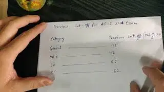 FCI PRELIM CUTOFF 2019-FULL ANALYSIS