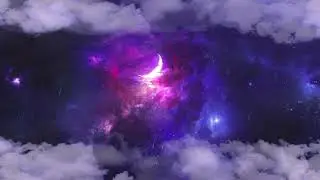Crescent Moon Reflection  Clouds  Fantasy World 4K Live Wallpaper