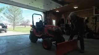 Removing the blade on a BX1860 with almost no tools