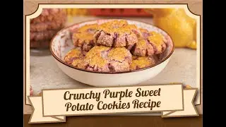 Crunchy Purple Sweet Potato Cookies