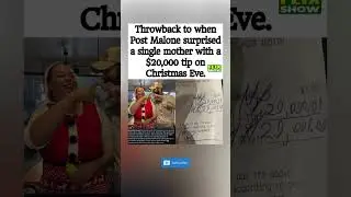 Post Malone Gave A Single Mom A $20,000 Tip On Christmas Eve - Agree or Disagree? 🎄💰#shorts