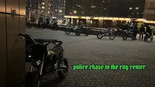 Crossbike Crew vs. Cops in Downtown!                   #cops #enduro #motorcycle #yx160 #streetstyle