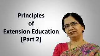 Principles of Extension Education [ Part 2] | Home Science